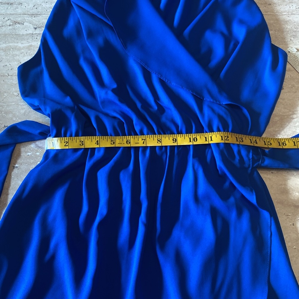 NWT Gianni Bini blue wrap dress, see measurements and photos below - Picture 6 of 12